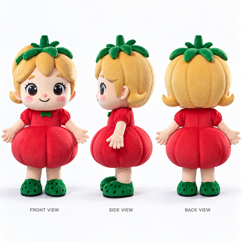 Sweet Tomato Girl Mascot Costume