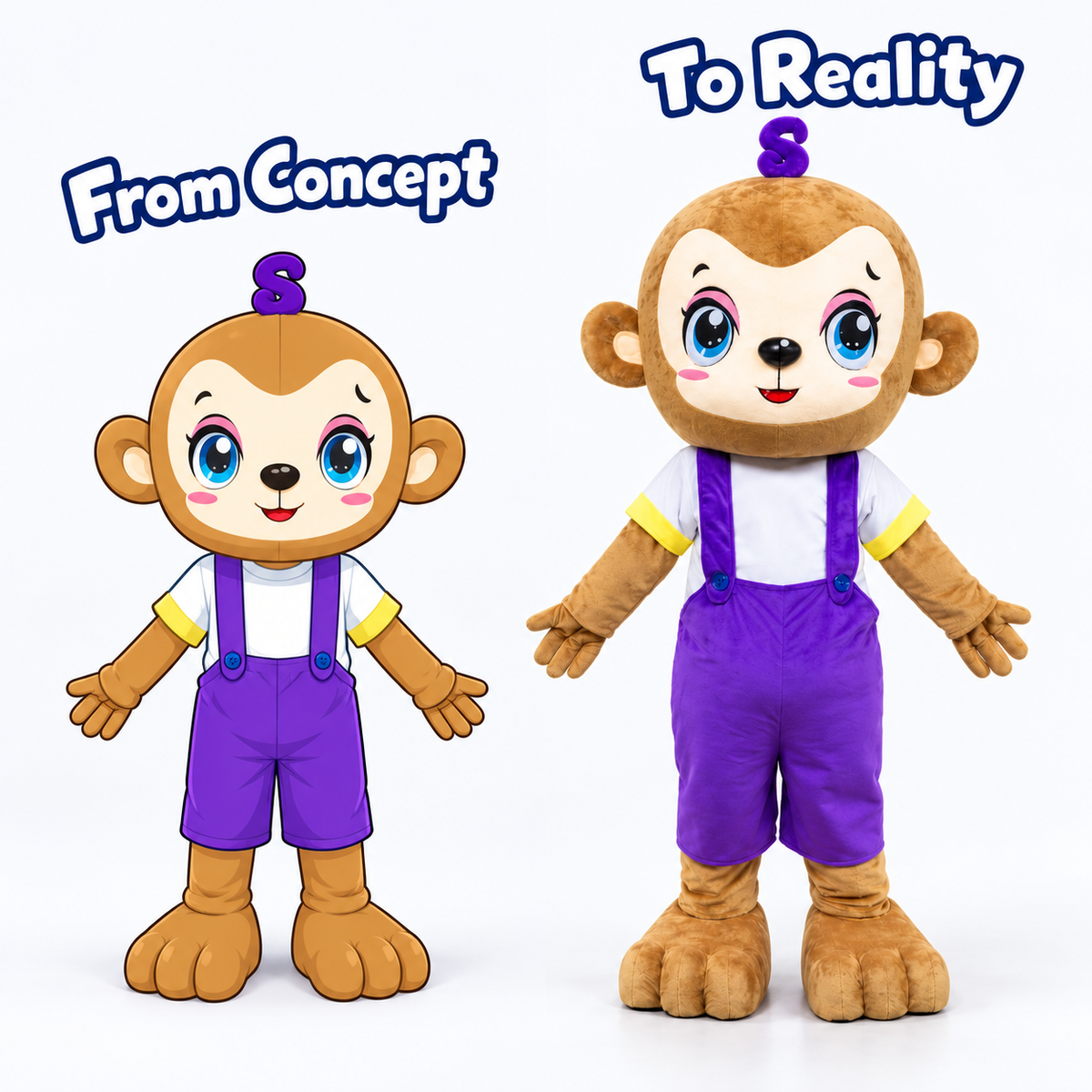 Playful Monkey Mascot Costume