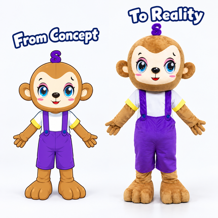 Playful Monkey Mascot Costume