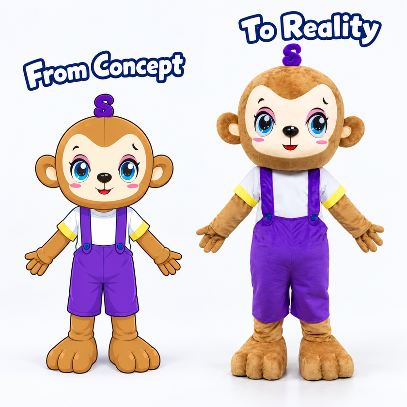 Playful Monkey Mascot Costume