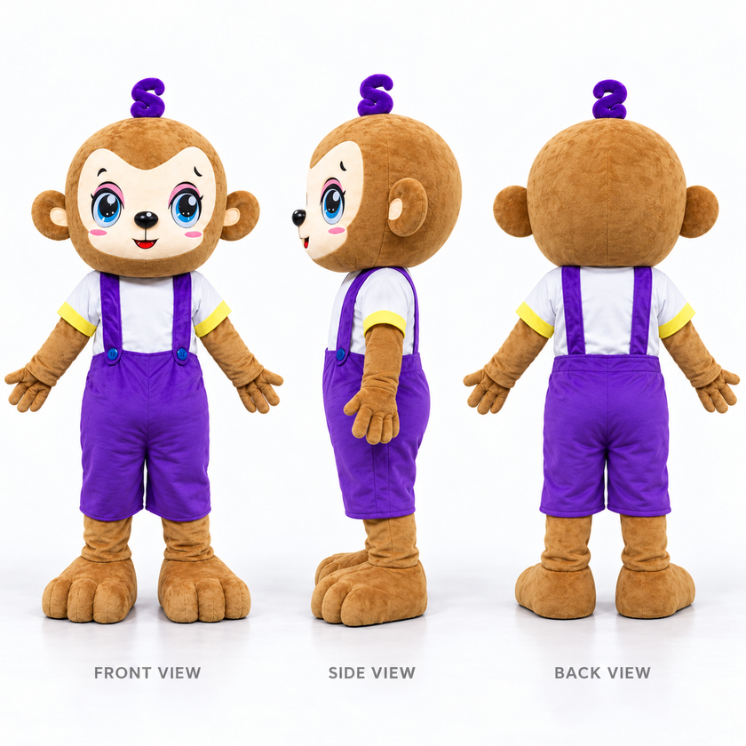 Playful Monkey Mascot Costume