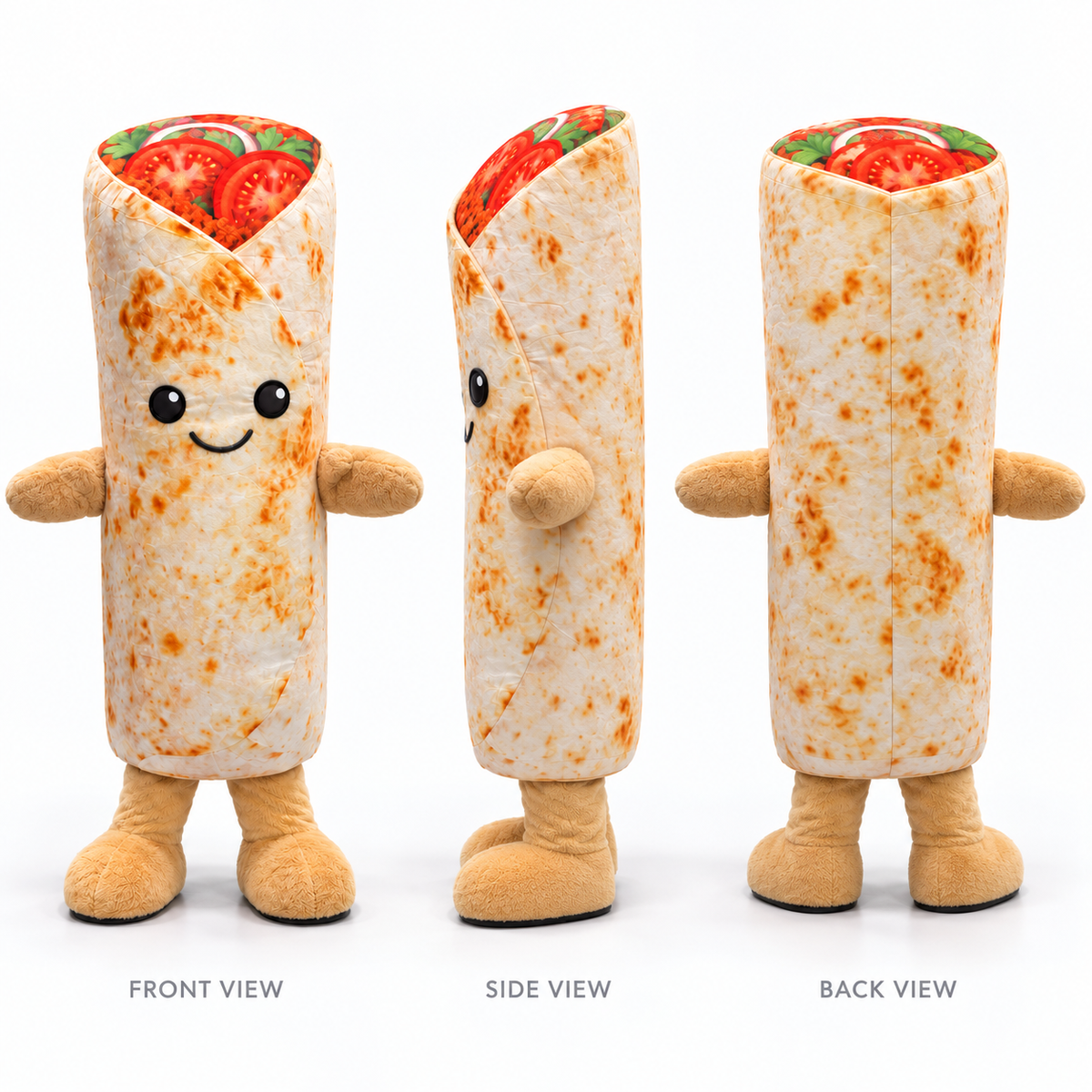 Happy Burrito Mascot Costume