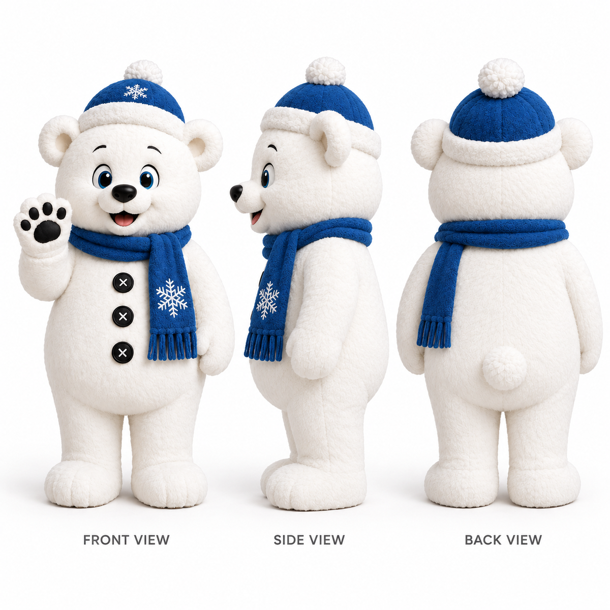 Custom Winter Polar Bear Mascot Costume
