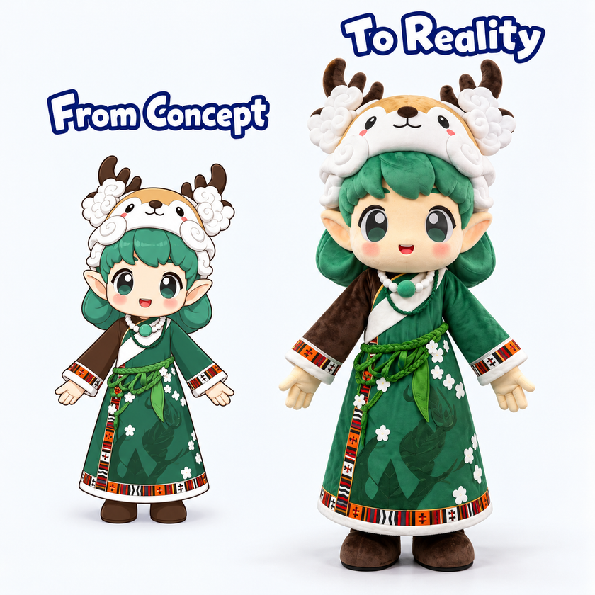 Forest Spirit Mascot Costume