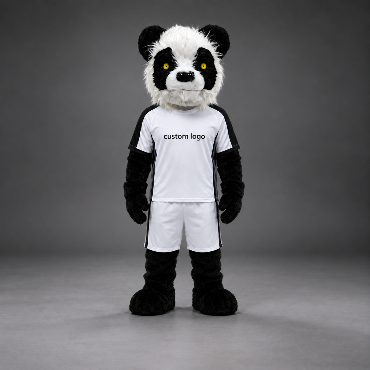 🐻✨ Open-Mouthed Bear Mascot – In Stock with Custom Logo & Simple Accessories Available