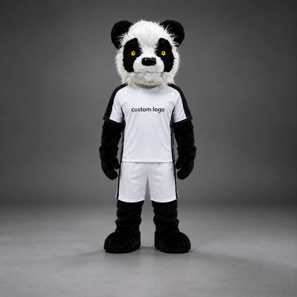 🐻✨ Open-Mouthed Bear Mascot – In Stock with Custom Logo & Simple Accessories Available
