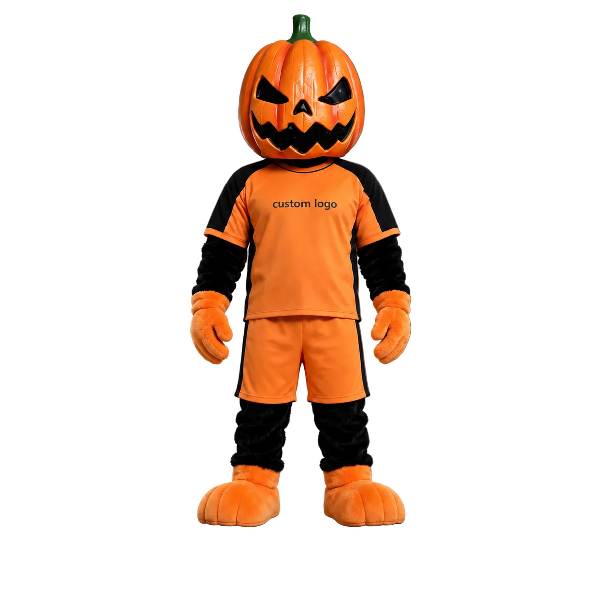 🎃🧡 Pumpkin Mascot – In Stock with Custom Logo & Simple Accessories Available