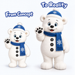 Custom Winter Polar Bear Mascot Costume