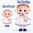 Adorable Anime Girl Mascot Costume