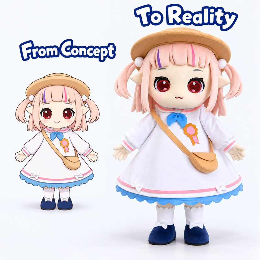 Adorable Anime Girl Mascot Costume