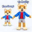 Happy Dog Mascot Costume