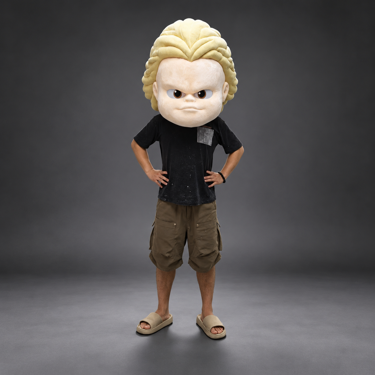 Rebel Boy Mascot Costume