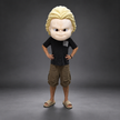 Rebel Boy Mascot Costume