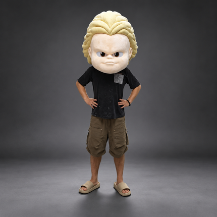 Rebel Boy Mascot Costume