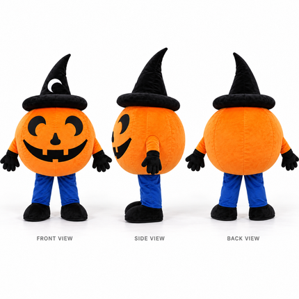 Witchy Pumpkin Mascot Costume
