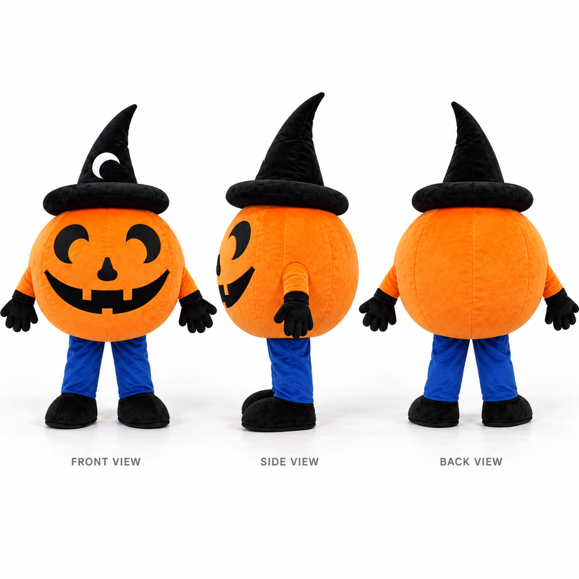Witchy Pumpkin Mascot Costume