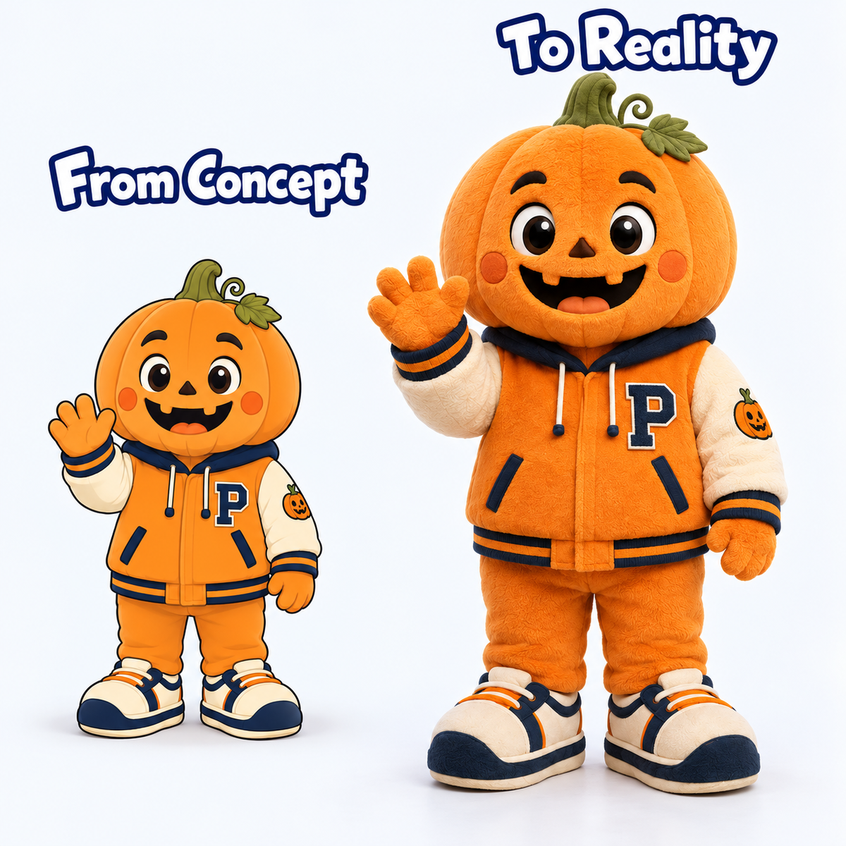 Custom Pumpkin Varsity Mascot Costume
