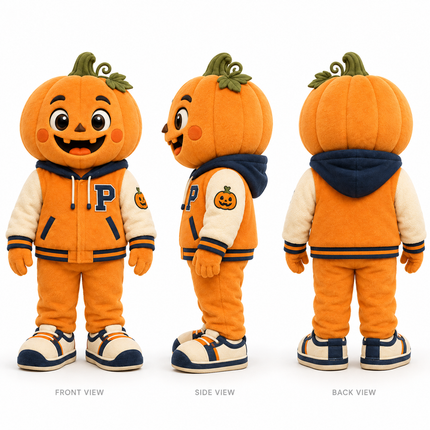 Custom Pumpkin Varsity Mascot Costume