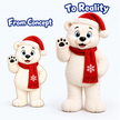 Custom Christmas Polar Bear Mascot Costume