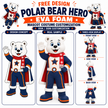 Custom Polar Bear Hero Mascot Costume
