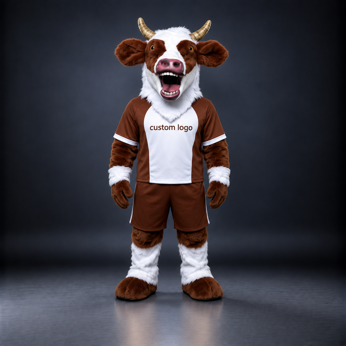 🐄 Cow Mascot Costume – Ready Stock, Custom Logo & Simple Accessories Available