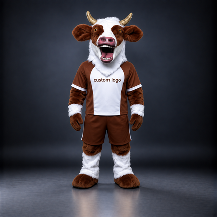 🐄 Cow Mascot Costume – Ready Stock, Custom Logo & Simple Accessories Available
