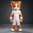 🐱 Cat Mascot Costume – Ready Stock, Custom Logo & Simple Accessories Available