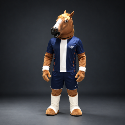 🐎✨ Horse Mascot – In Stock & Ready for Custom Logo and Simple Accessories