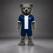 🐻✨ Open-Mouthed Bear Mascot – In Stock with Custom Logo & Simple Accessories Available