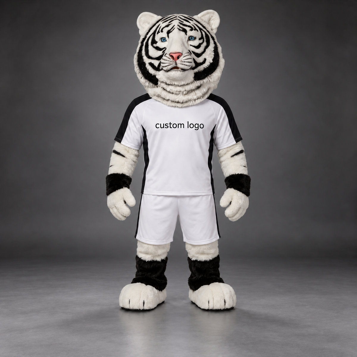 🐯✨ Tiger Mascot – In Stock with Custom Logo & Simple Accessories Available