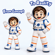 Custom Astronaut Mascot Costume