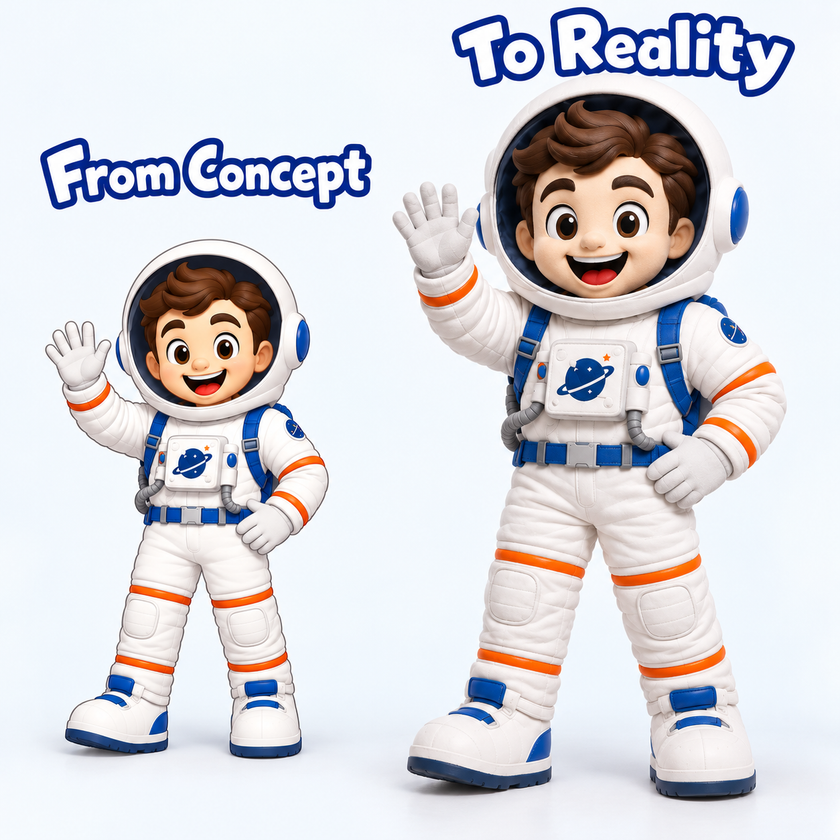 Custom Astronaut Mascot Costume