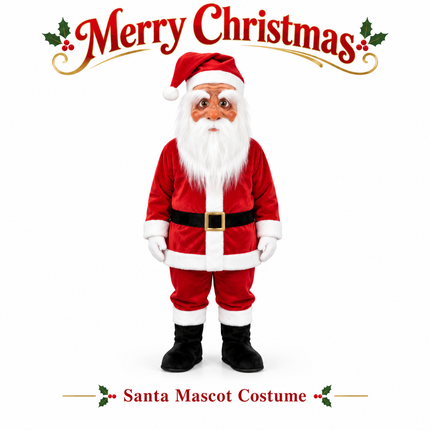 🎅✨ Santa Claus Mascot – Christmas Ready, Festive & Easy to Customize