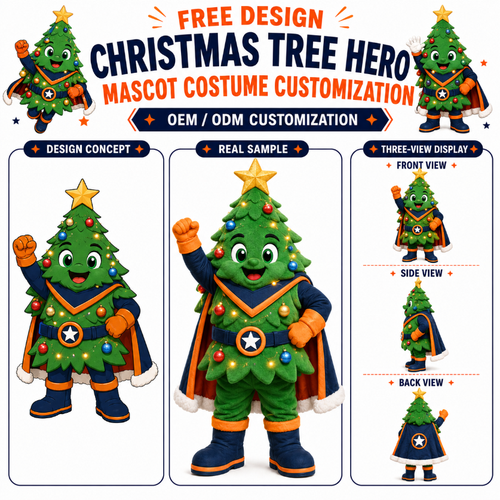 Custom Christmas Tree Hero Mascot Costume
