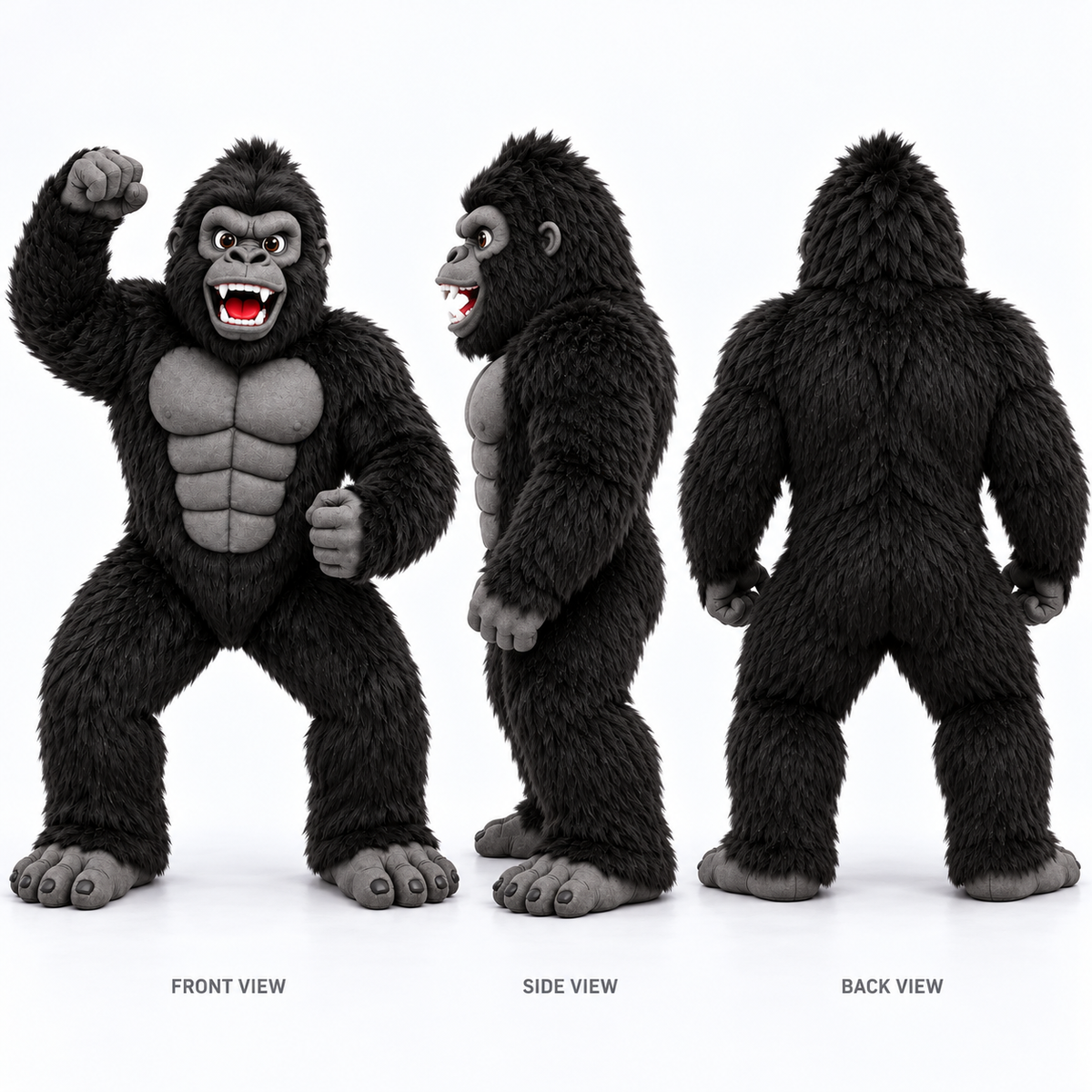 Custom Power Gorilla Mascot Costume