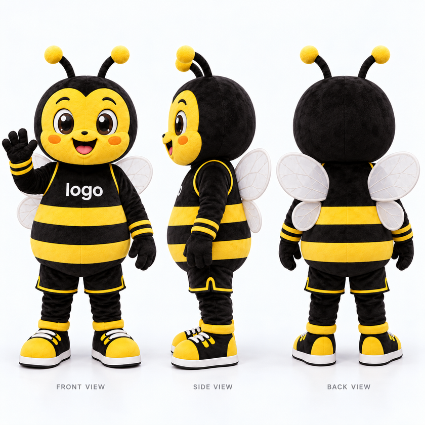 Custom Bee Mascot Costume – Made to Buzz