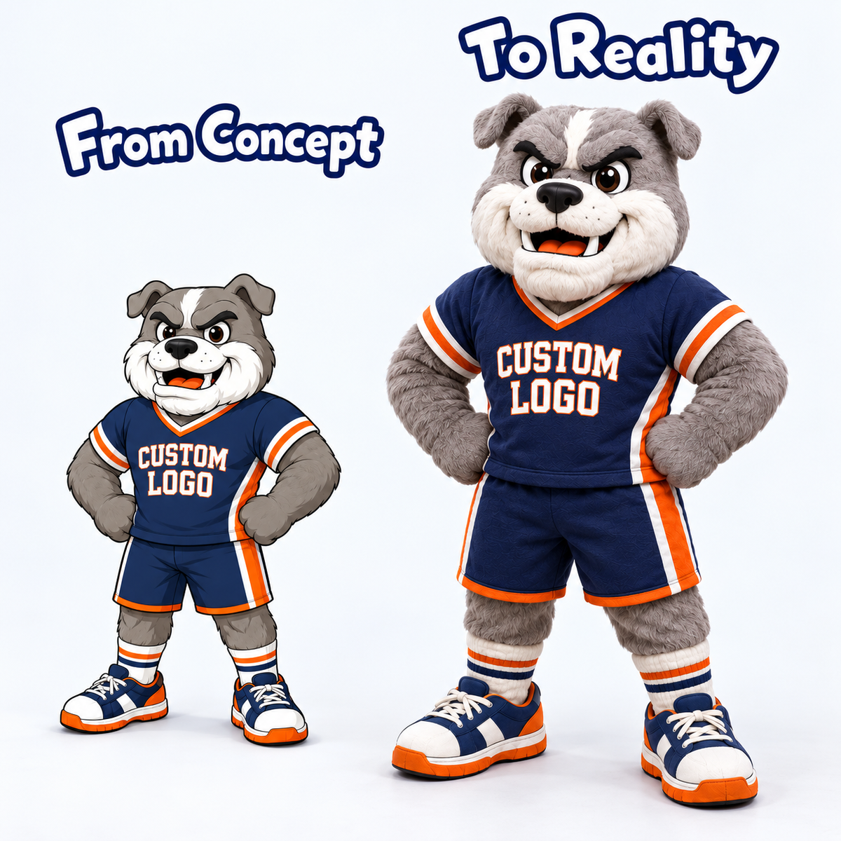 Custom Bulldog Team Mascot Costume