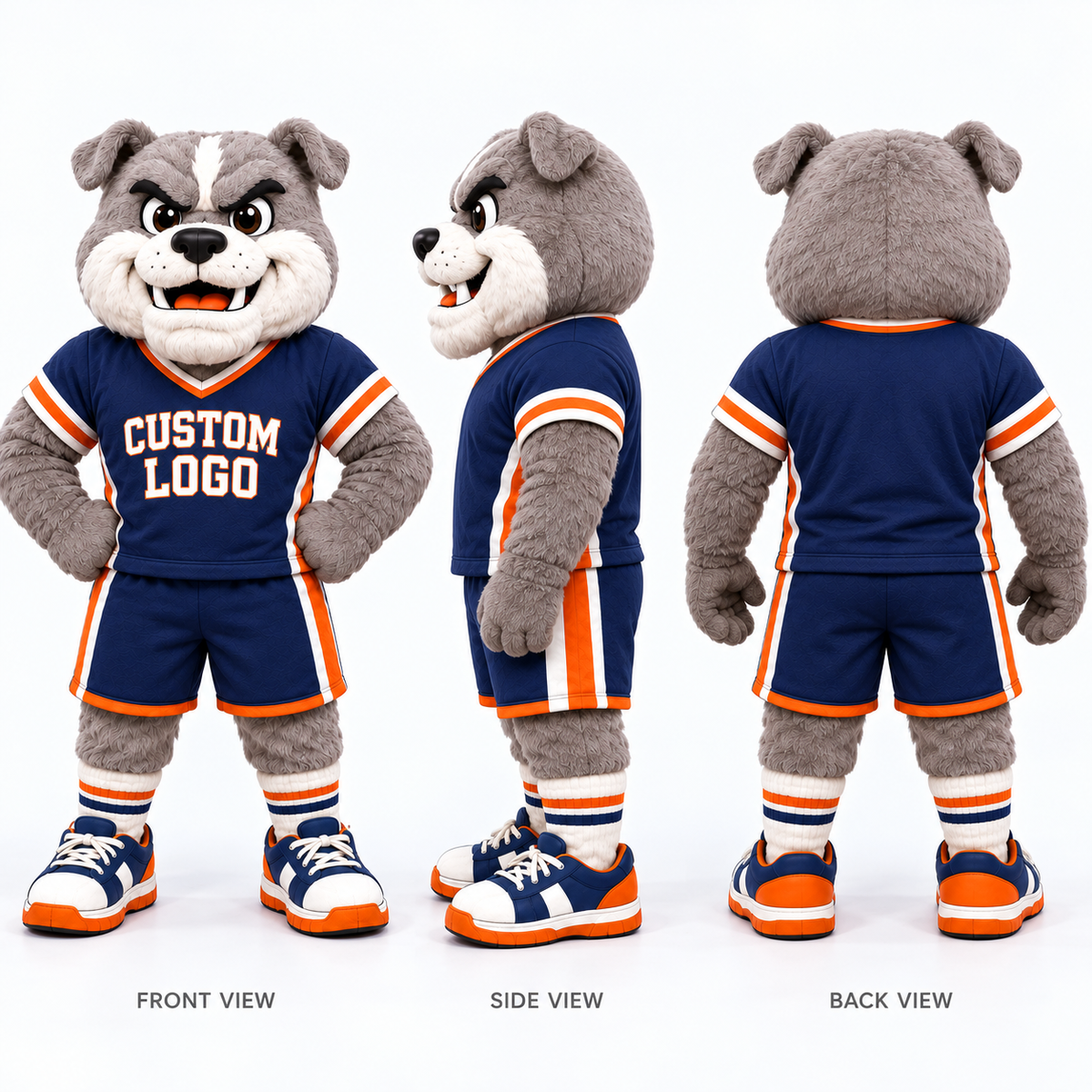 Custom Bulldog Team Mascot Costume