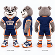 Custom Bulldog Team Mascot Costume