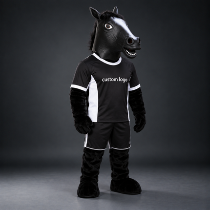 🐎✨ Horse Mascot – In Stock & Ready for Custom Logo and Simple Accessories