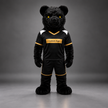 🐻✨ Open-Mouthed Bear Mascot – In Stock with Custom Logo & Simple Accessories Available