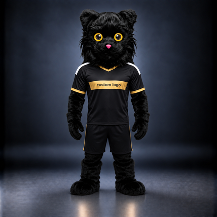 🐱🎉 Open-Mouthed Cat Mascot – In Stock with Custom Logo & Simple Accessories Available