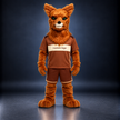 🐱✨ Open-Mouthed Cat Mascot – In Stock with Custom Logo & Simple Accessories Available