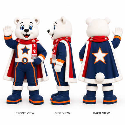 Custom Polar Bear Hero Mascot Costume