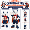 Custom Christmas Yeti Mascot Costume