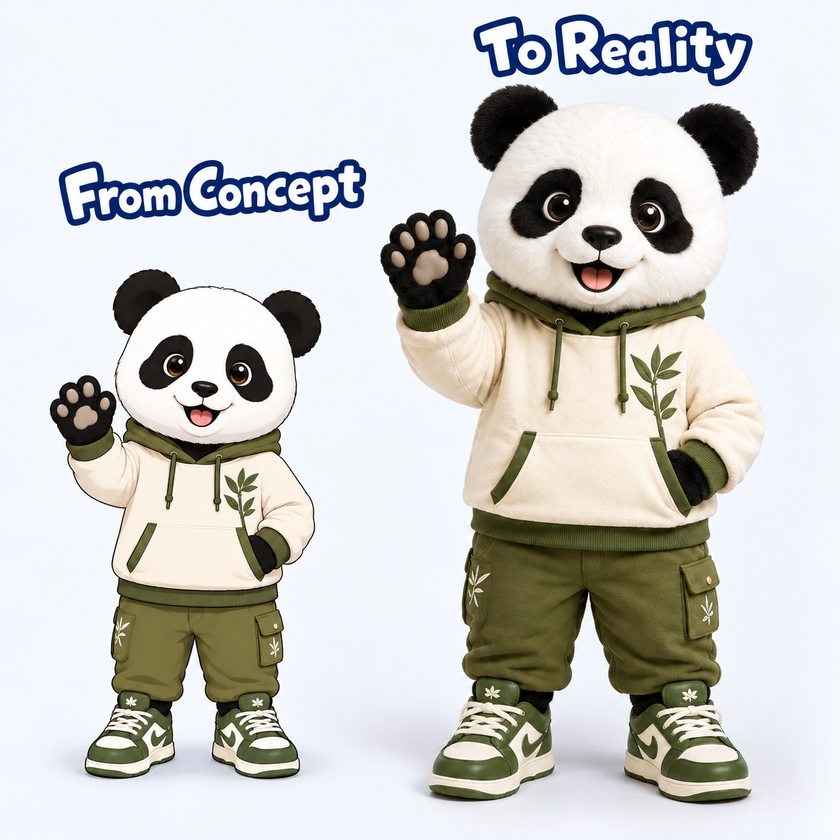 Custom Streetwear Panda Mascot Costume