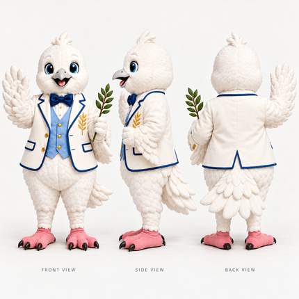Custom Peace Dove Mascot Costume
