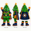 Custom Christmas Tree Hero Mascot Costume