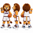 Custom Basketball Lion Mascot Costume