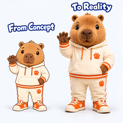 Custom Capybara Mascot Costume